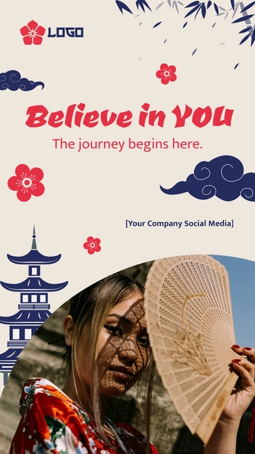 Free Japanese Instagram Story Template to Edit Online