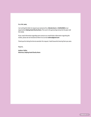 Request Letter Template