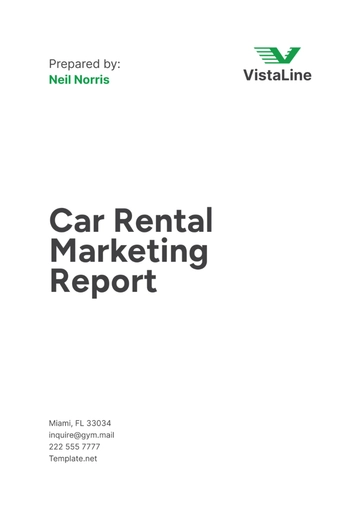Free Car Rental Marketing Report Template to Edit Online