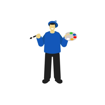 Free Painting Artist Clipart to Edit Online