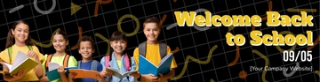 Free Back to School Web Banner Template to Edit Online