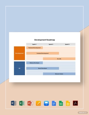 Simple Development Roadmap Template