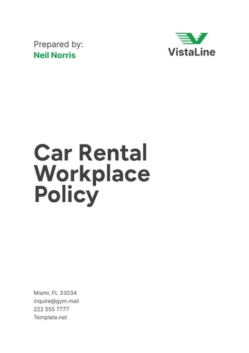 Free Car Rental Workplace Policy Template to Edit Online