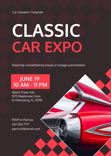 Car Invitation Template - Edit Online & Download