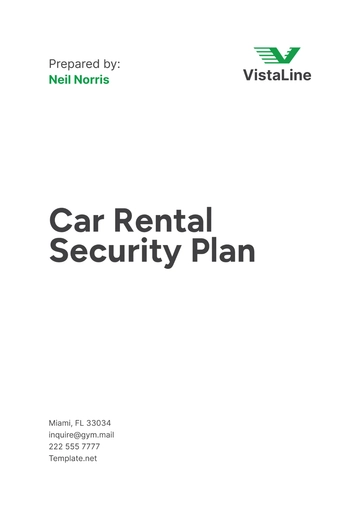 Free Car Rental Security Plan Template to Edit Online