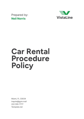 Free Car Rental Procedure Policy Template to Edit Online