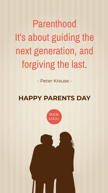 Free Happy Parents Day Quote Template to Edit Online