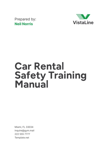 Free Car Rental Safety Training Manual Template to Edit Online