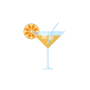 Free Orange Cocktail Clipart to Edit Online
