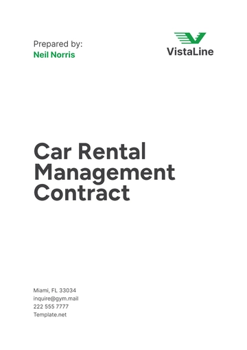 Free Car Rental Management Contract Template to Edit Online