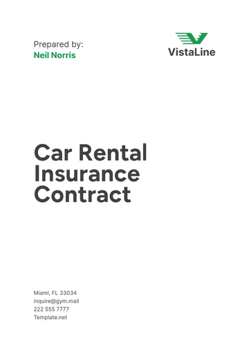 Free Car Rental Insurance Contract Template to Edit Online