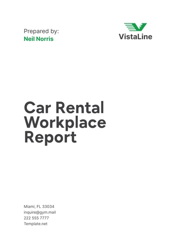 Free Car Rental Workplace Report Template to Edit Online