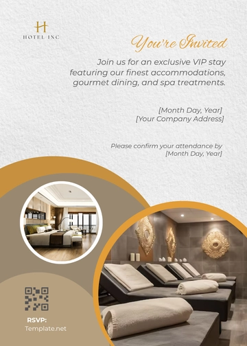Free Hotel VIP Invitation Template to Edit Online