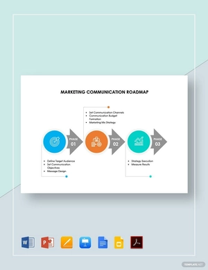 Marketing Communication Roadmap Template