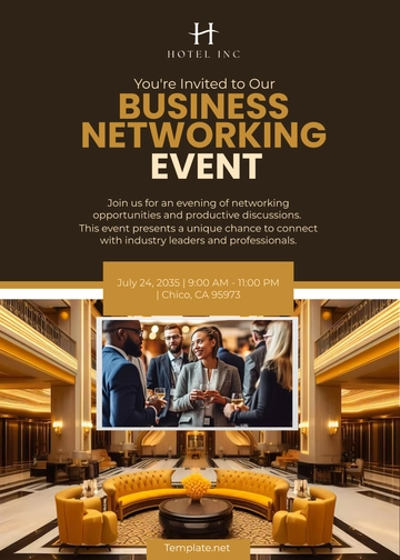 Free Hotel Business Invitation Template to Edit Online
