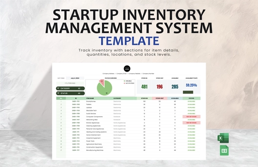 Startup Inventory Management System Template