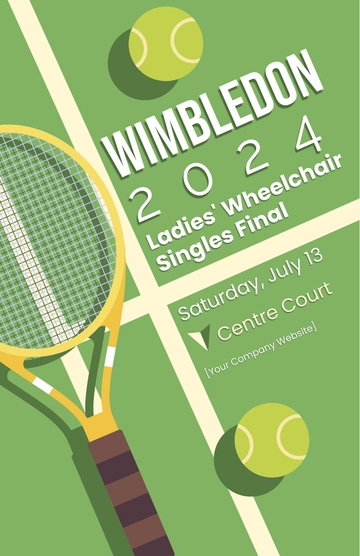 Free Wimbledon Ladies' Wheelchair Singles Final Template to Edit Online