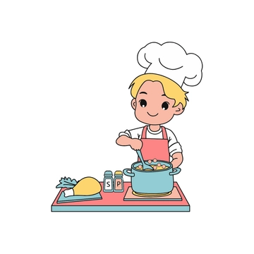 Free Mixing Cooking Clipart to Edit Online