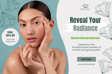 Free Spa New Service Announcement Banner Template to Edit Online