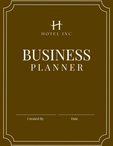 Free Hotel Business Planner Template to Edit Online