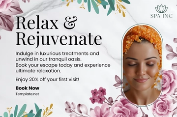 Free Spa Business Banner Template to Edit Online