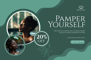 Free Spa Social Media Banner Template to Edit Online