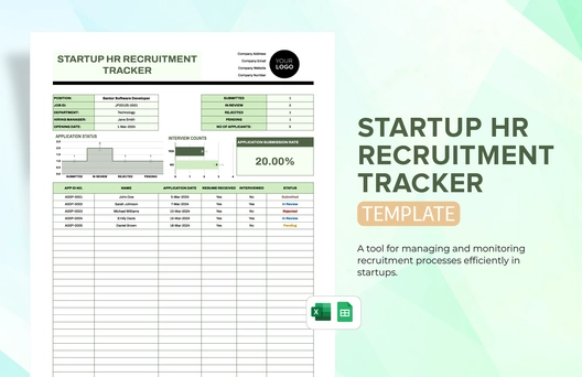 Startup HR Recruitment Tracker Template
