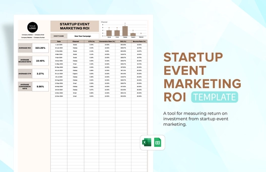Startup Event Marketing ROI Template
