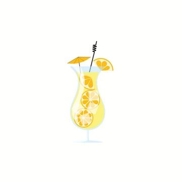 Free Tropical Cocktail Drink Clipart to Edit Online