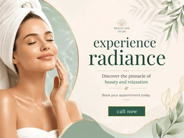 Free Beauty Spa Salon Banner Template to Edit Online