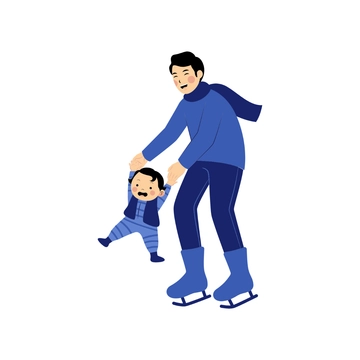Free Winter Family Activity Clipart to Edit Online