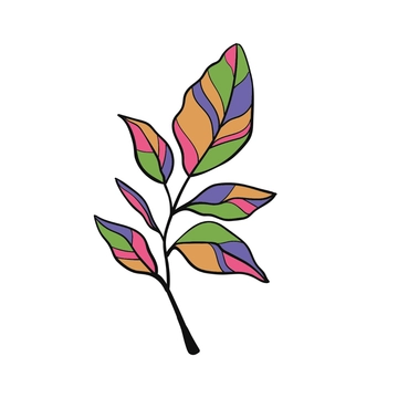 Free Colorful Leaves Clipart to Edit Online