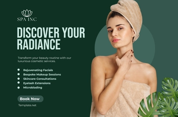Free Beauty Cosmetic Spa Cover Facebook Banner Template