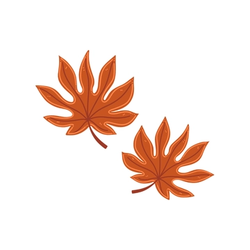 Free Orange Leaves Clipart to Edit Online