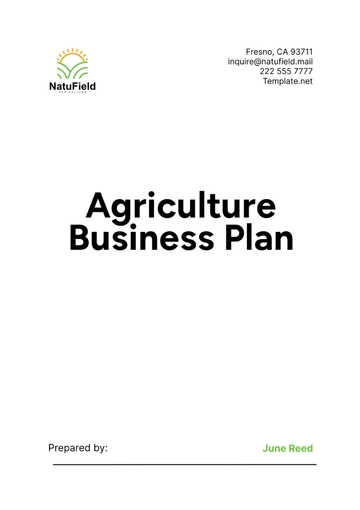 Free Agriculture Business Plan Template to Edit Online