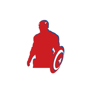 Free Captain America Silhouette to Edit Online