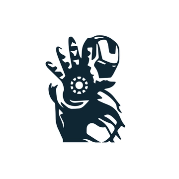 Free Iron Man Silhouette to Edit Online