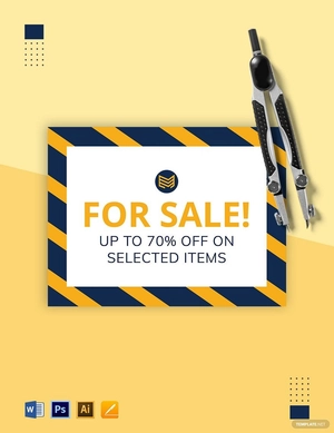 Sale Sign Template