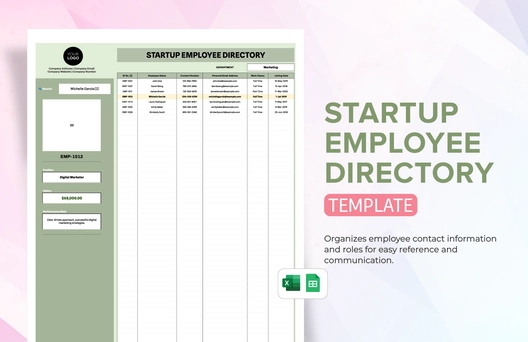 Startup Employee Directory Template