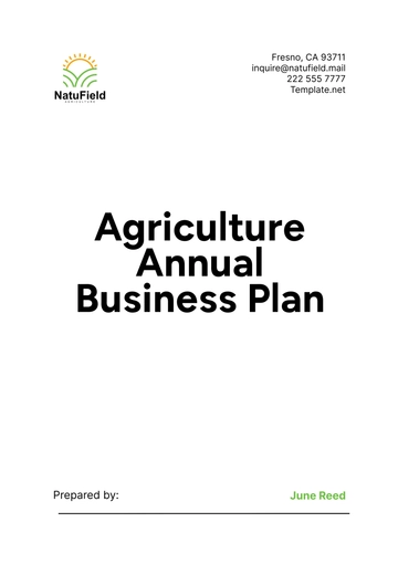 Free Agriculture Annual Business Plan Template to Edit Online