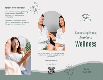 Free Spa Conference Brochure Template to Edit Online