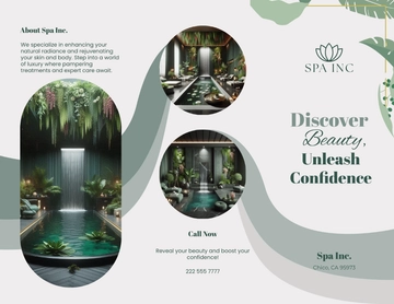 Free Beauty Spa Brochure Template to Edit Online