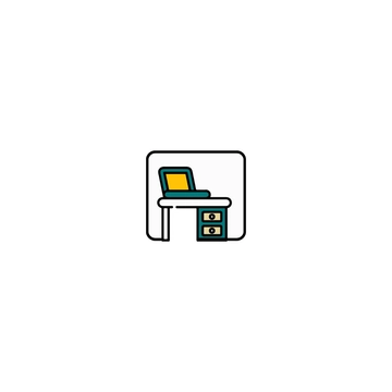 Free Office Cubicle Icon to Edit Online
