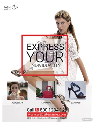 Printable Fashion Flyer Template