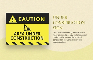 Under Construction Sign Template