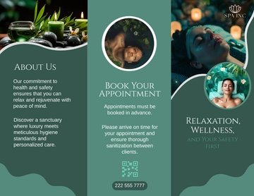 Free Spa Health & Safety Brochure Template to Edit Online