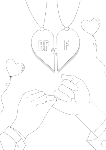 Free Friendship Day Poster Drawing Template to Edit Online