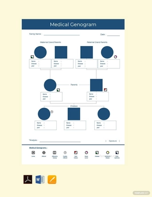 Medical Genogram Template Medical Genogram Template