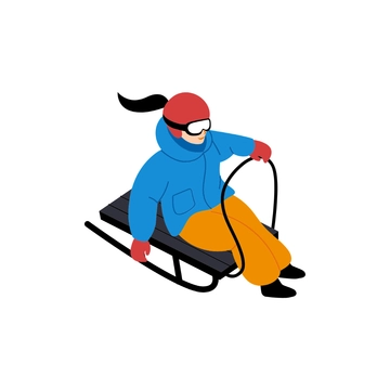 Free Sledding Clipart to Edit Online