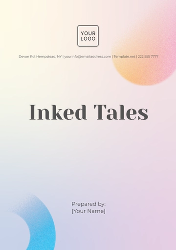 Free Gradient Cover Page Template to Edit Online